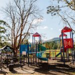 Outdoor play area at the Friendly Inn beer garden